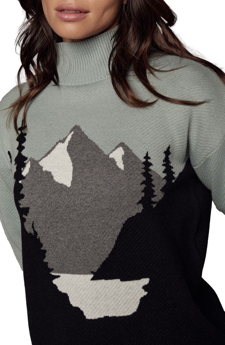 Alp N Rock Simran Mock Neck Organic Cotton Blend Sweater, Alternate, color, 