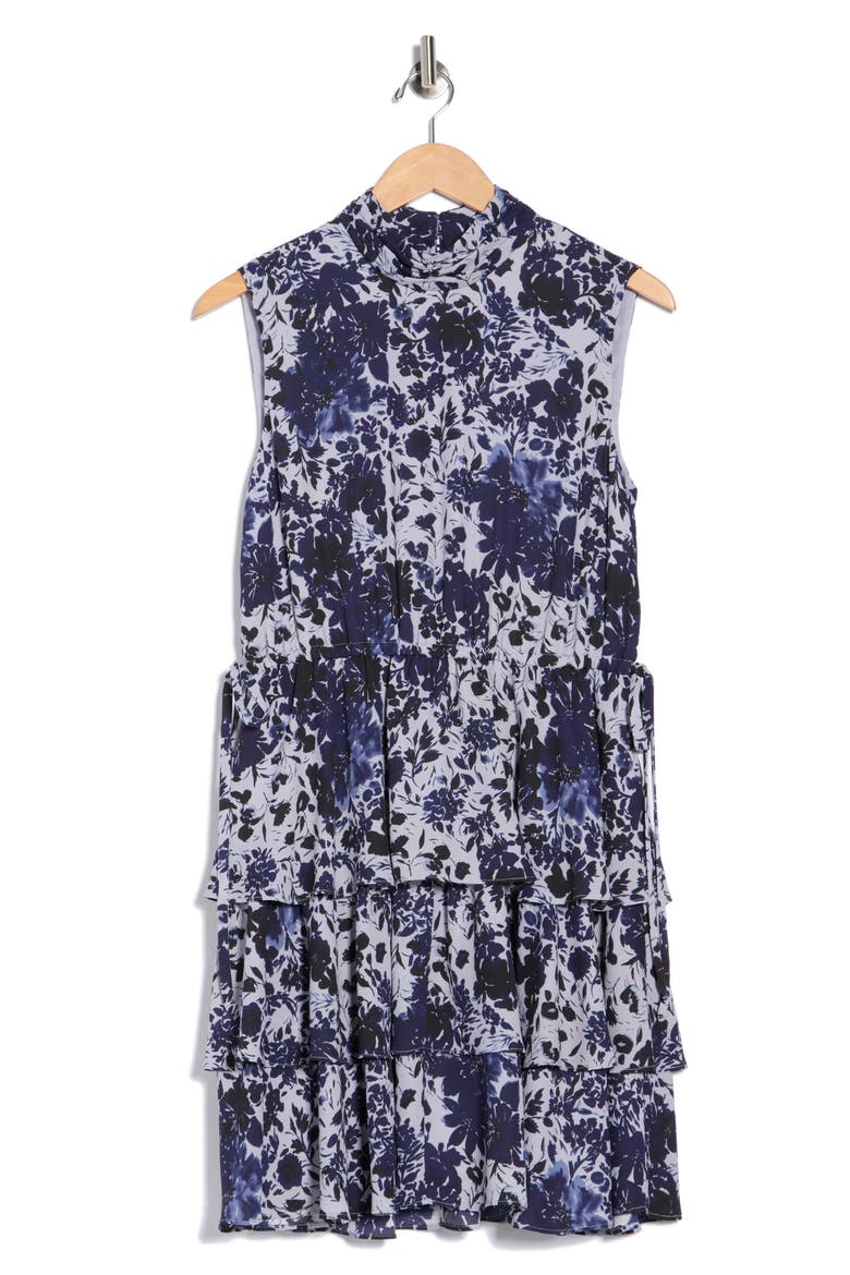 Ida Floral Shift Dress, Alternate, color, DENIM BLUE MULTI