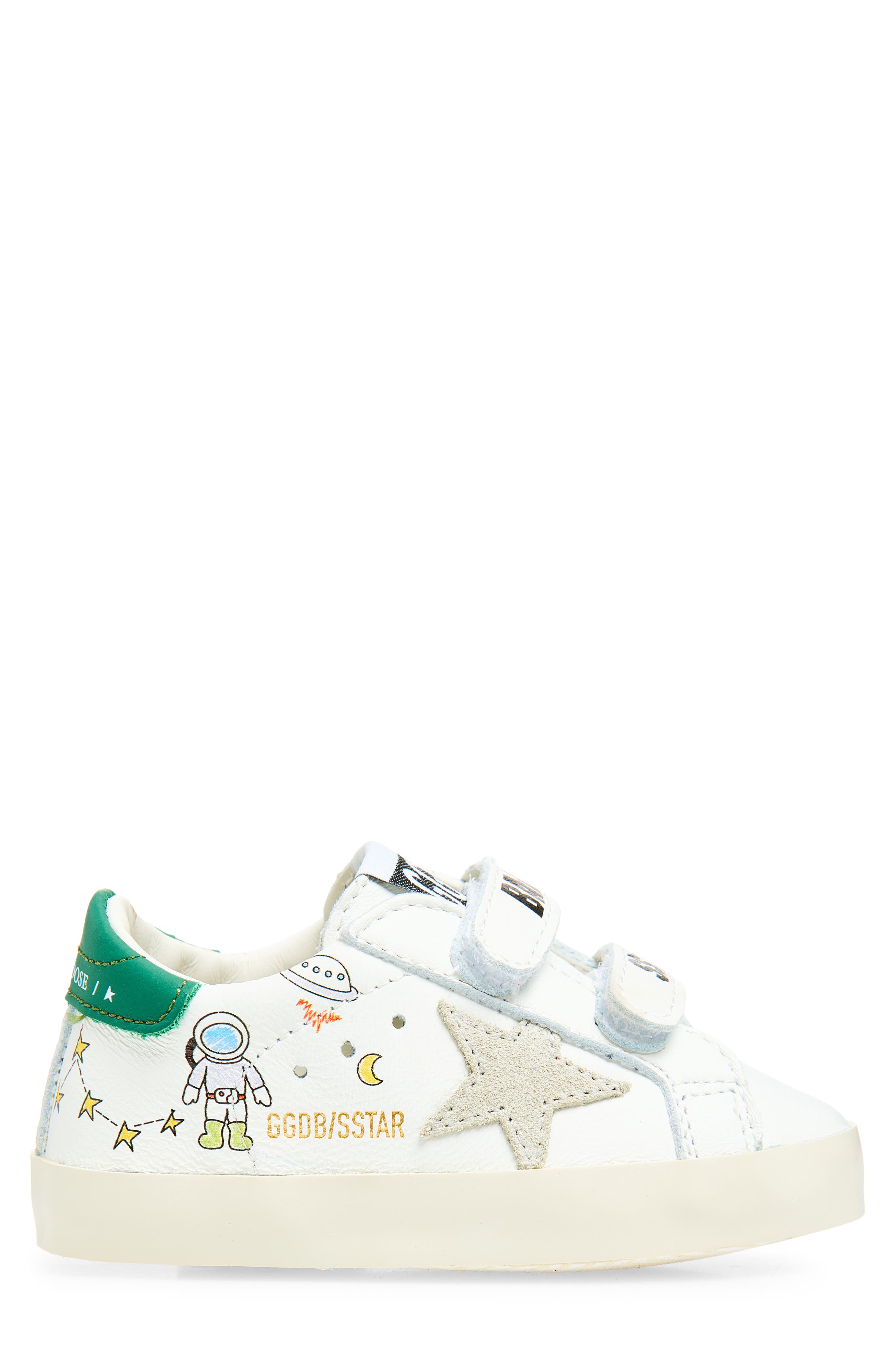 Kids' Baby School Sneaker, Alternate, color, WHITE/ ICE/ GREEN