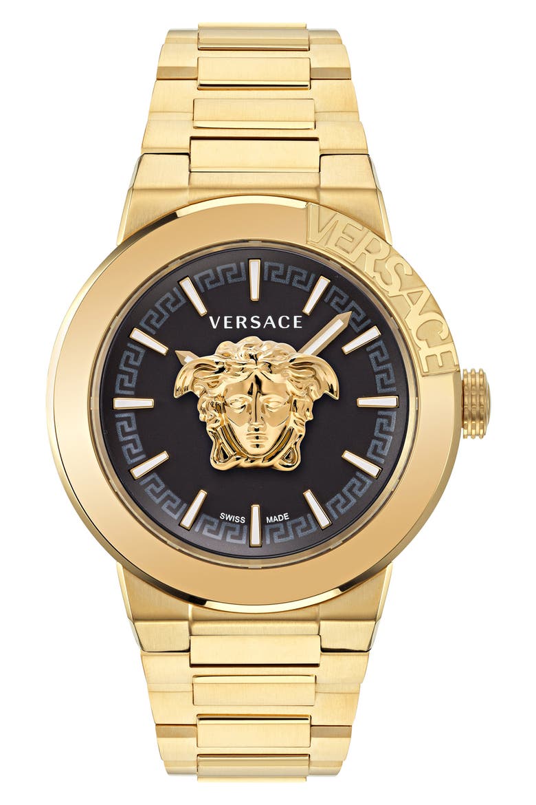 Medusa Infinite Bracelet Watch, 45mm, Main, color, IP YELLOW GOLD