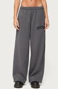 EDIKTED To You Fuzzy Logo Sweatpants