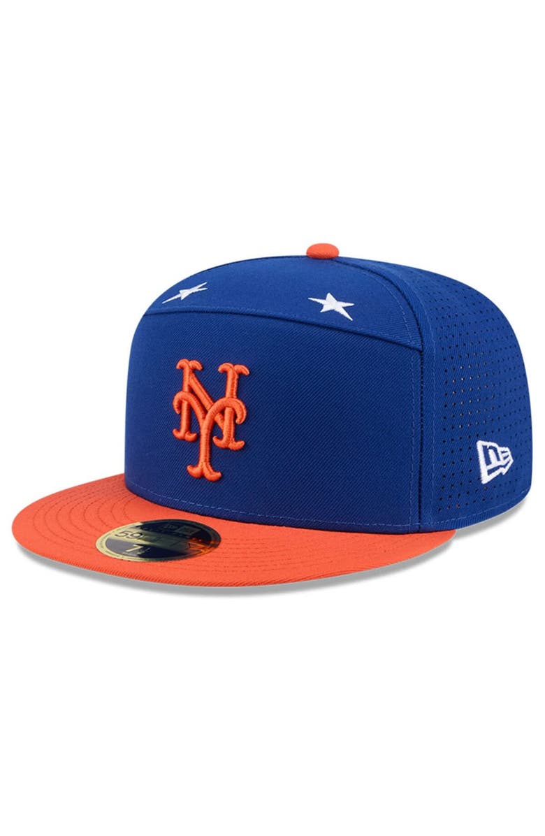 New Era Men's New Era Royal/Orange  New York Mets 2025 MLB All-Star Game Side Patch 59FIFTY Fitted Hat, Alternate, color, 