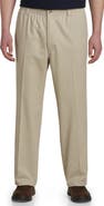 Harbor Bay by DXL Big & Tall Elastic-Waist Pants