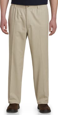Harbor Bay by DXL Big & Tall Elastic-Waist Pants