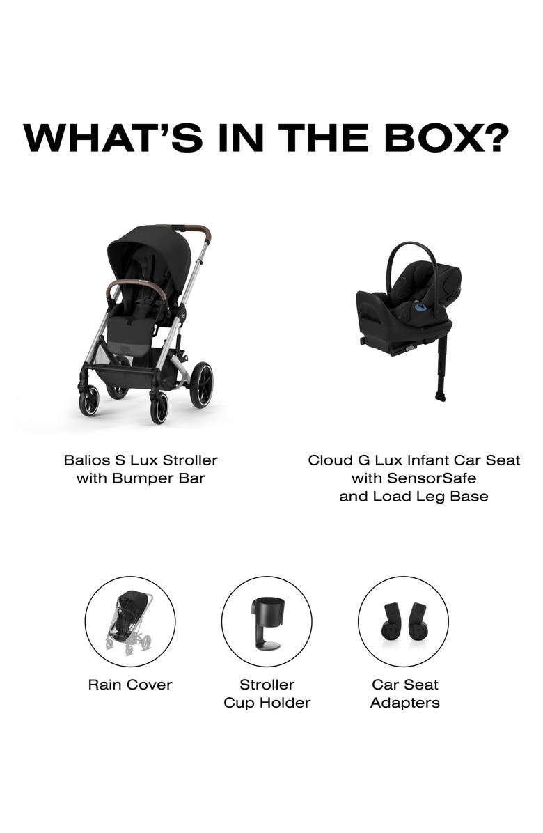CYBEX Balios S Lux Stroller + Cloud G Lux Infant Car Seat Travel System, Alternate, color, 