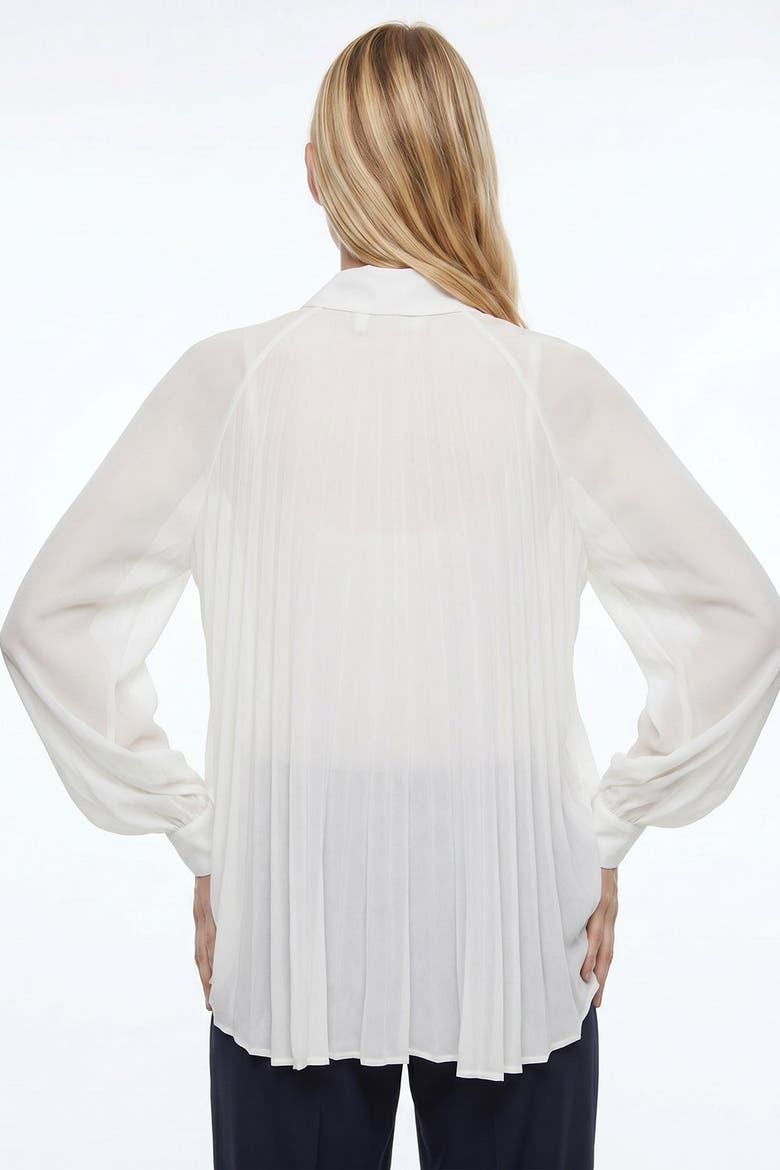 Keyla Long Sleeve Shirt With Buttoned Cuffs, Alternate, color, ECRU