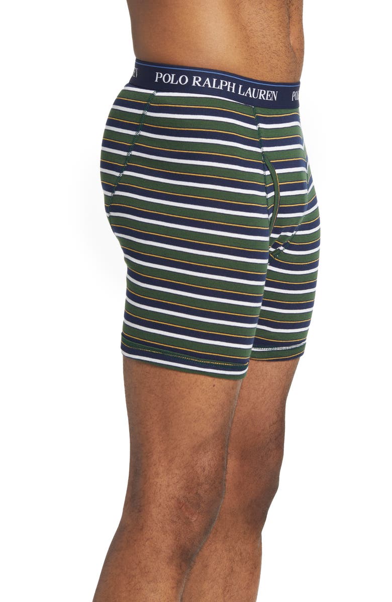 Polo Ralph Lauren Assorted 3-Pack Classic Cotton Boxer Briefs, Alternate, color, 