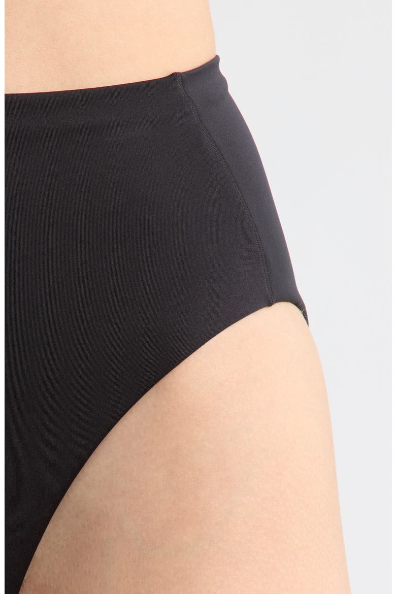 Hi Hi High Waist Bikini Bottoms, Alternate, color, JET