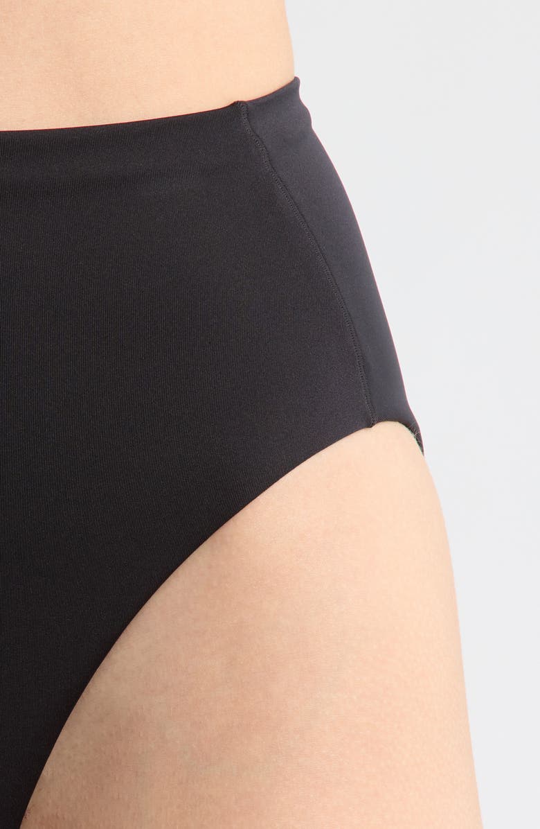 LEFT ON FRIDAY Hi Hi High Waist Bikini Bottoms, Alternate, color, Jet