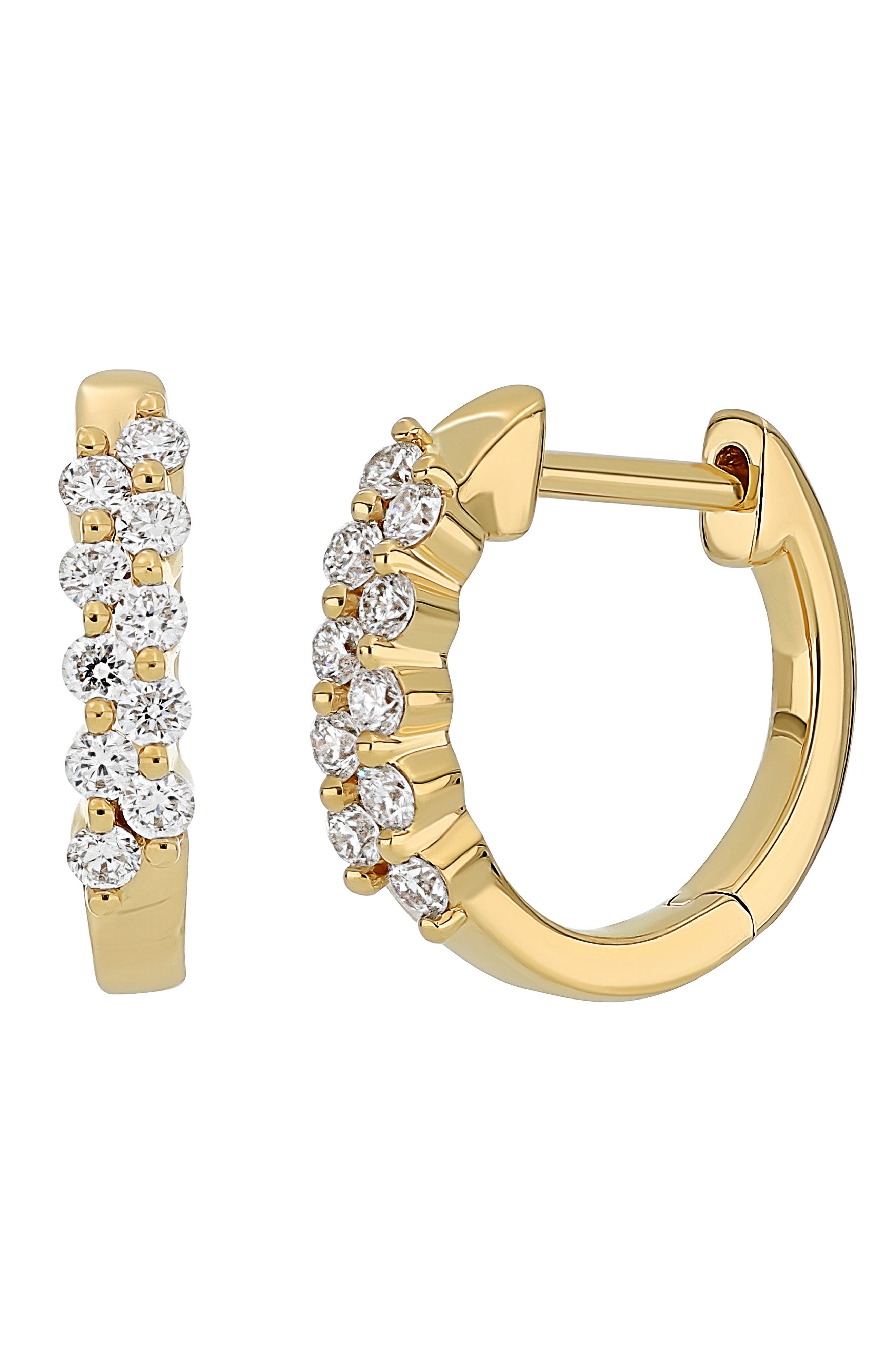 Bony Levy Liora Diamond Huggie Hoop Earrings