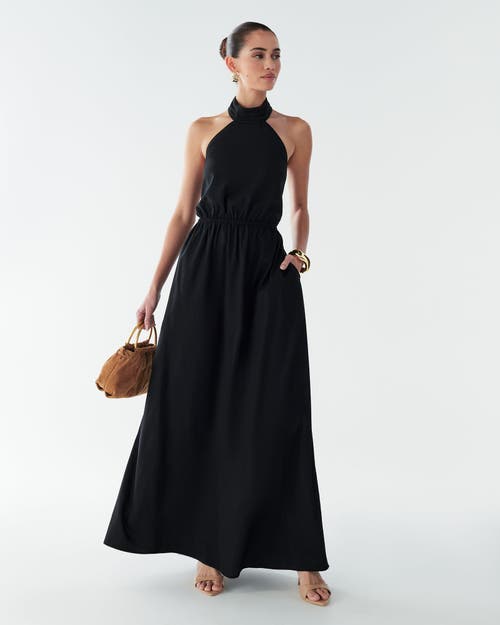 Bwldr Fay Linen Maxi In Animal Print