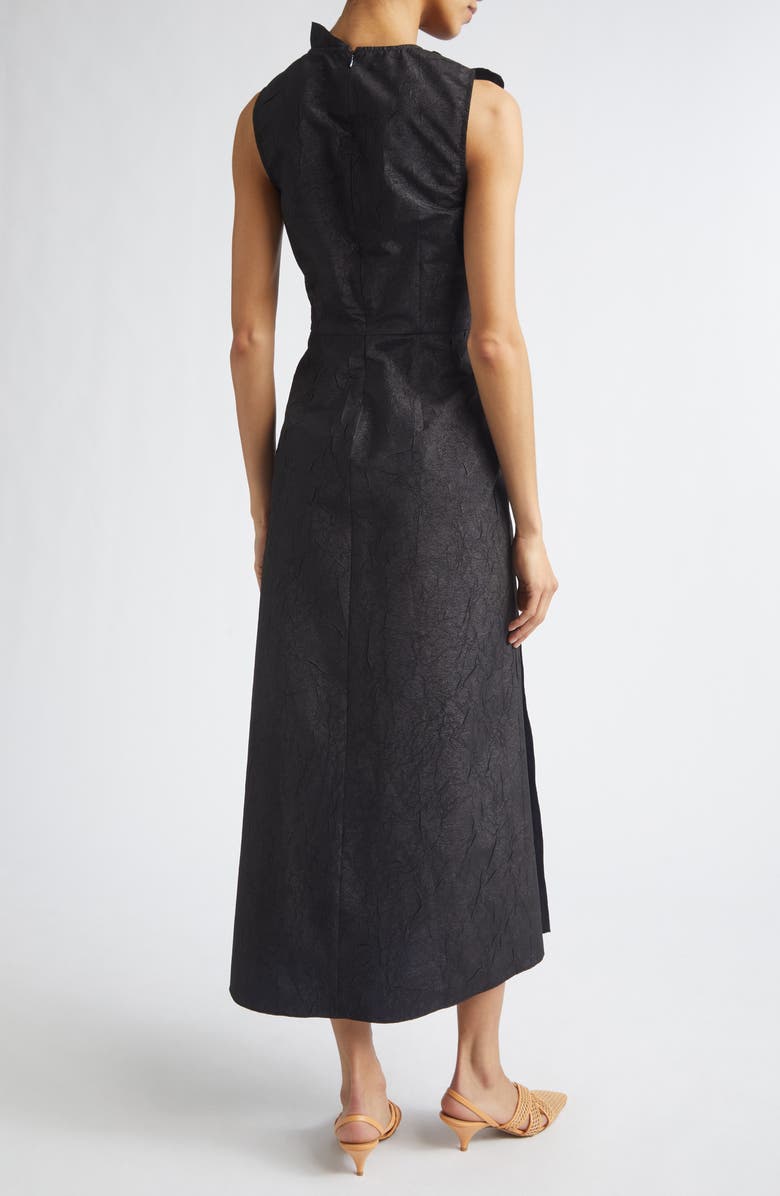 Ulla Johnson Demetria Ruffle Detail Taffeta Cocktail Dress, Alternate, color, Obsidian