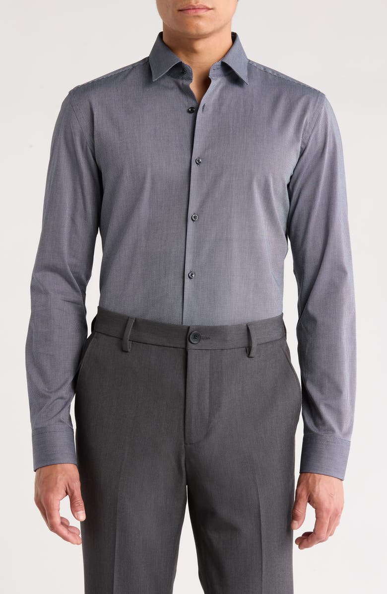 HUGO Kenno Slim Fit Cotton Dress Shirt, Main, color,