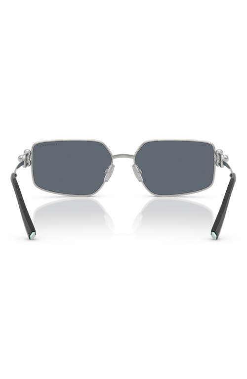 Tiffany & Co . 58mm Rectangular Sunglasses In Blue