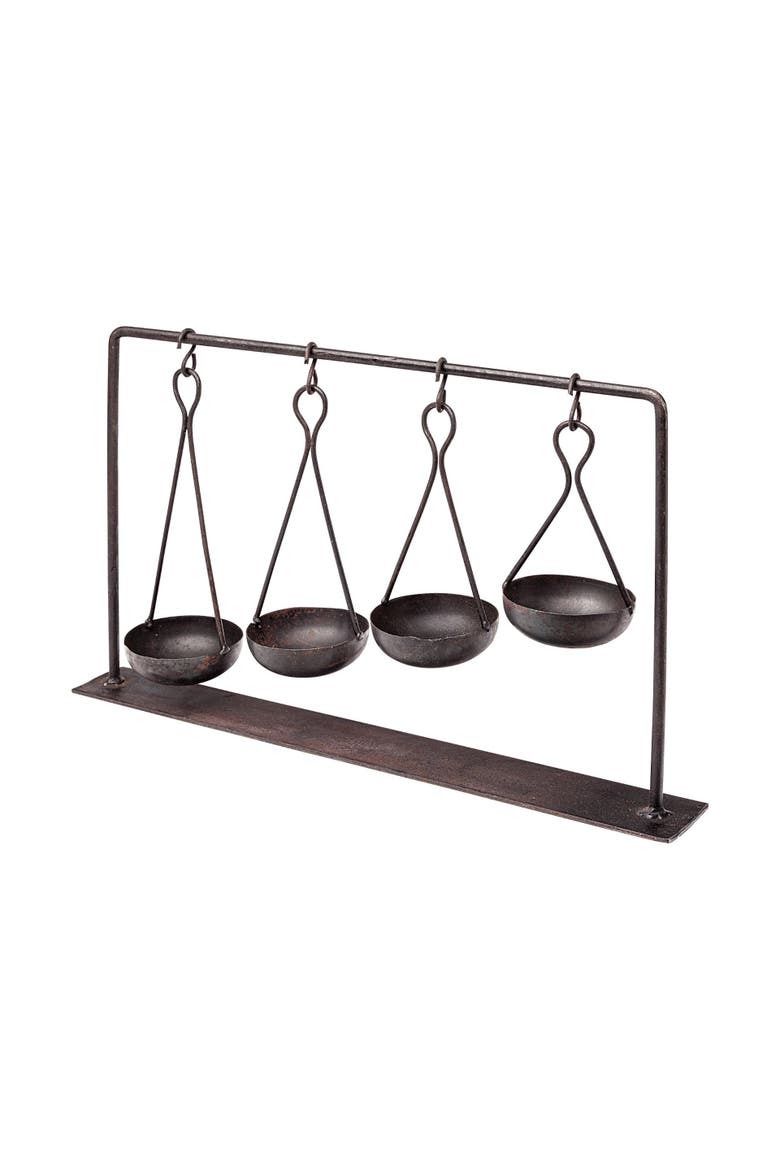 Enos Metal Ancient Spice Market Decorative Display, Main, color, Black