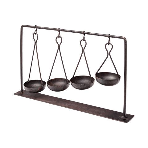 Enos Metal Ancient Spice Market Decorative Display