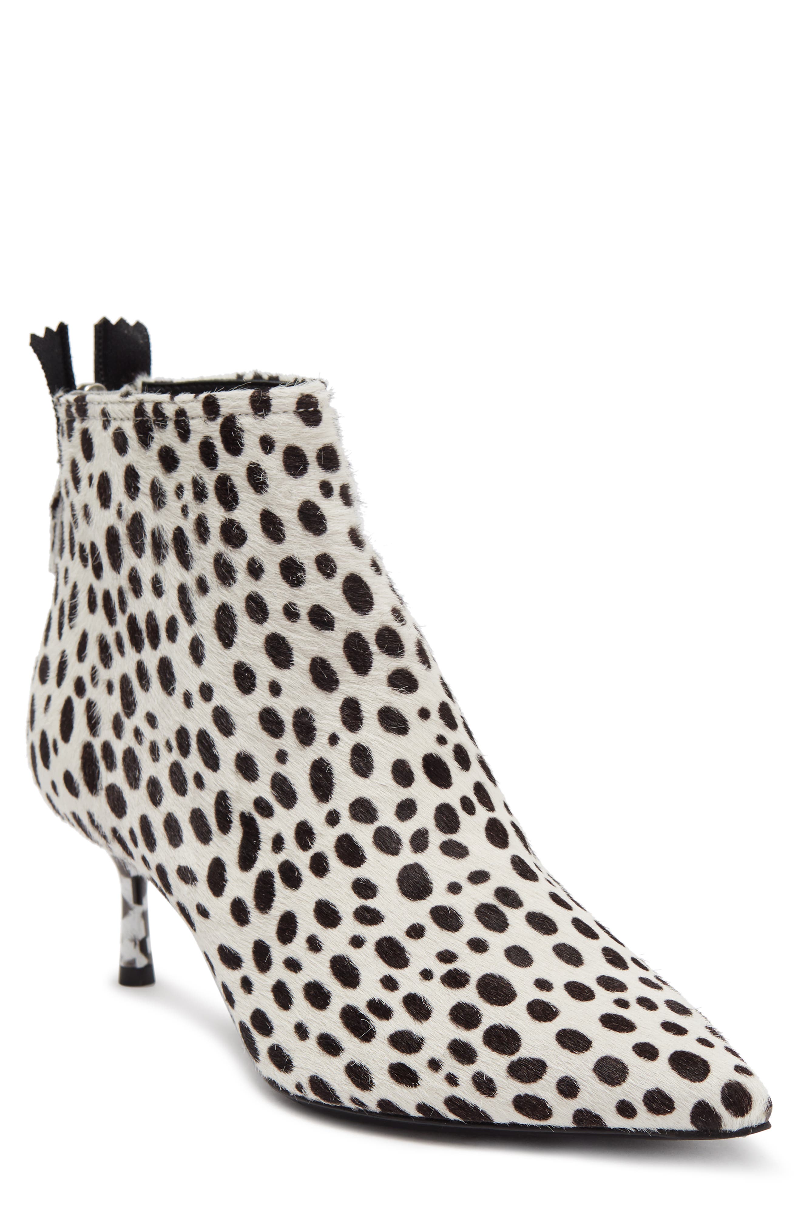 AGL Calf Hair Animal Print Bootie, Main, color, 