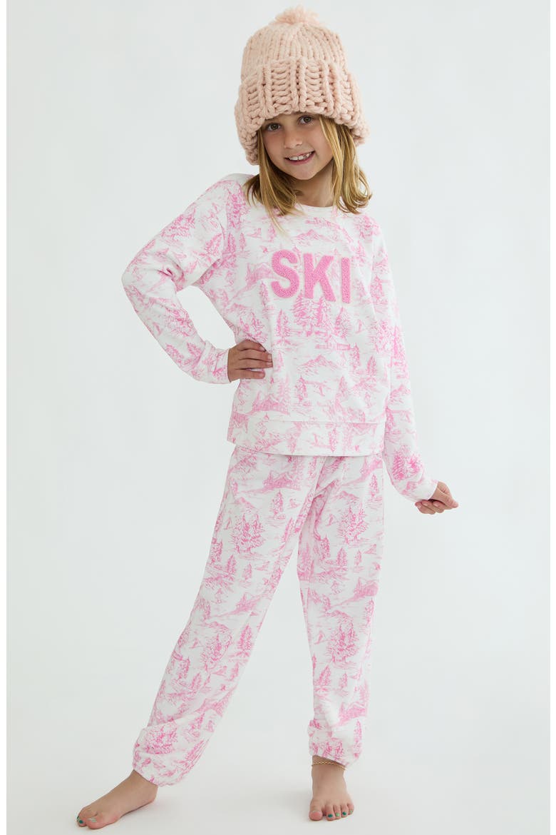 Kids' Little Georgie Sweatpants, Main, color, POWDER PINK TOILE