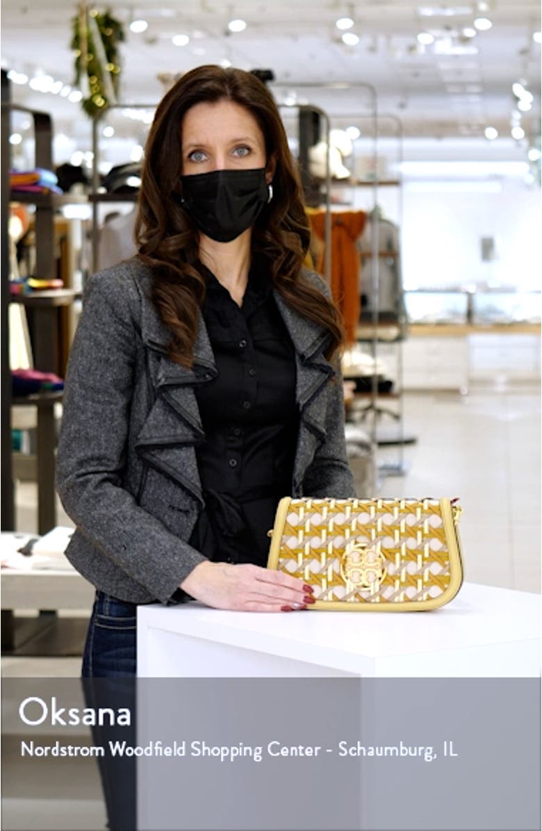 Miller Basketweave Leather Convertible Clutch, sales video thumbnail