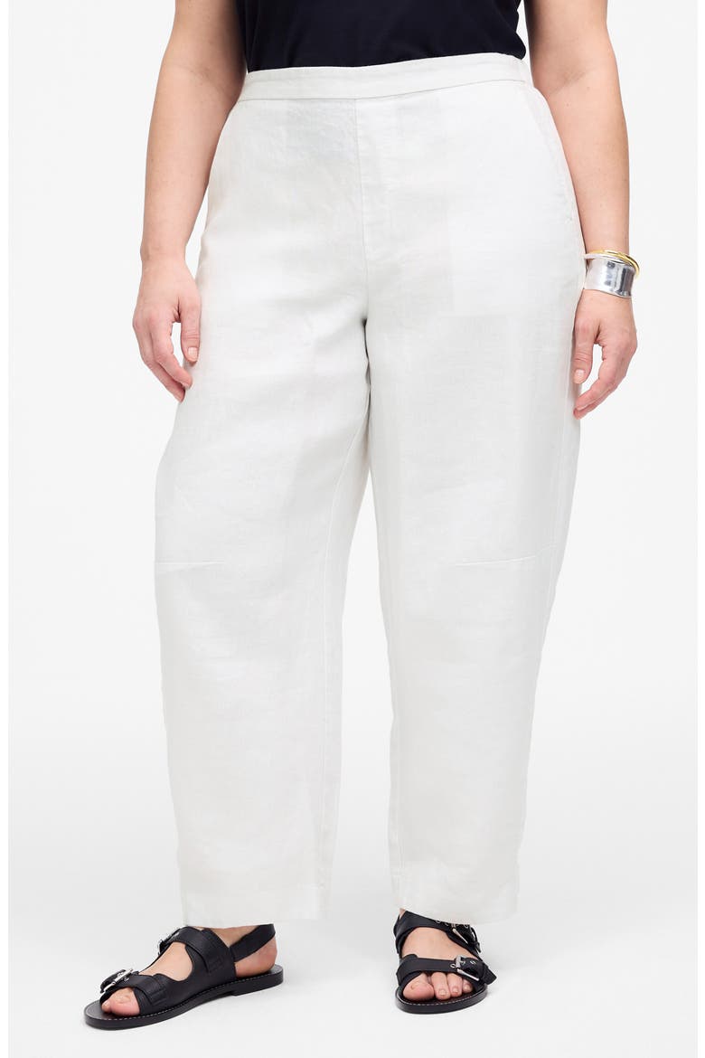 Barrel Leg Linen Pants, Alternate, color, SALT