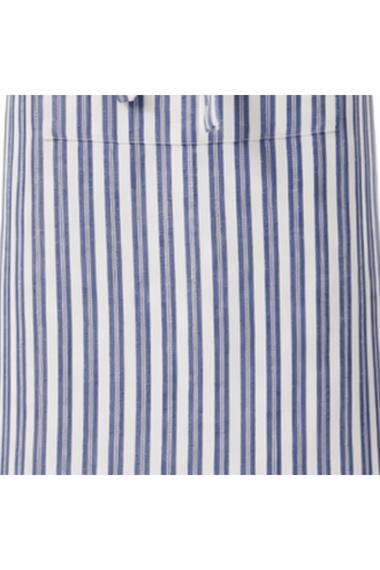 Blue White Stripe Cotton Cooking Apron Everyday Kitchen Use, Alternate, color, Blue