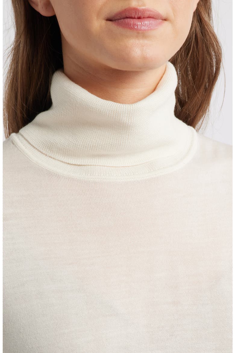 Turtleneck Wool Sweater, Alternate, color, ANTIQUE WHITE