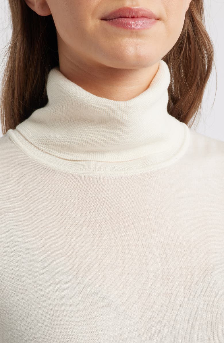 Mavi Jeans Turtleneck Wool Sweater, Alternate, color, Antique White