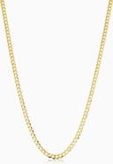 Oradina 10K Yellow Gold Carmine Curb Choker