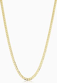 Oradina 10K Yellow Gold Carmine Curb Choker