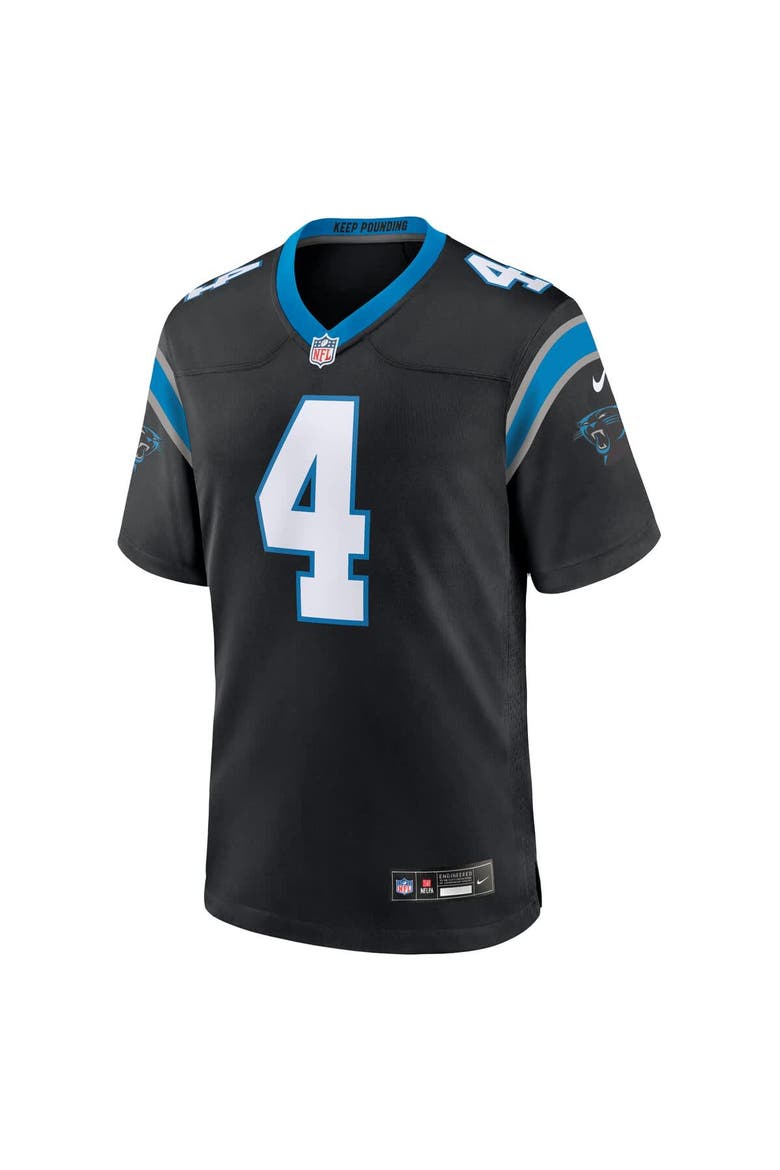 Men's Nike Tetairoa McMillan Black Carolina Panthers 2025 NFL Draft First Round Pick Game Jersey, Alternate, color, Black
