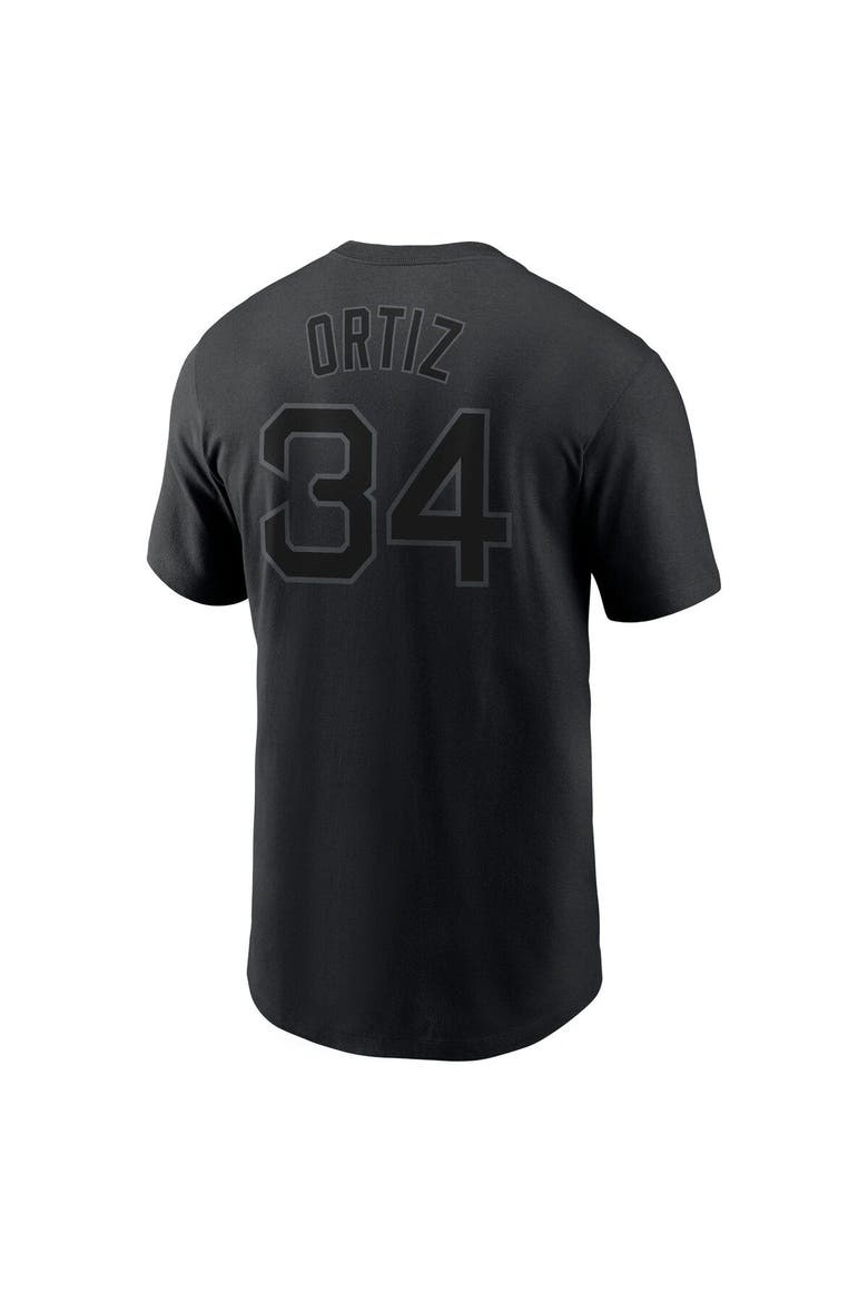 Men's Nike David Ortiz Black Boston Red Sox Name & Number T-Shirt, Alternate, color, Black