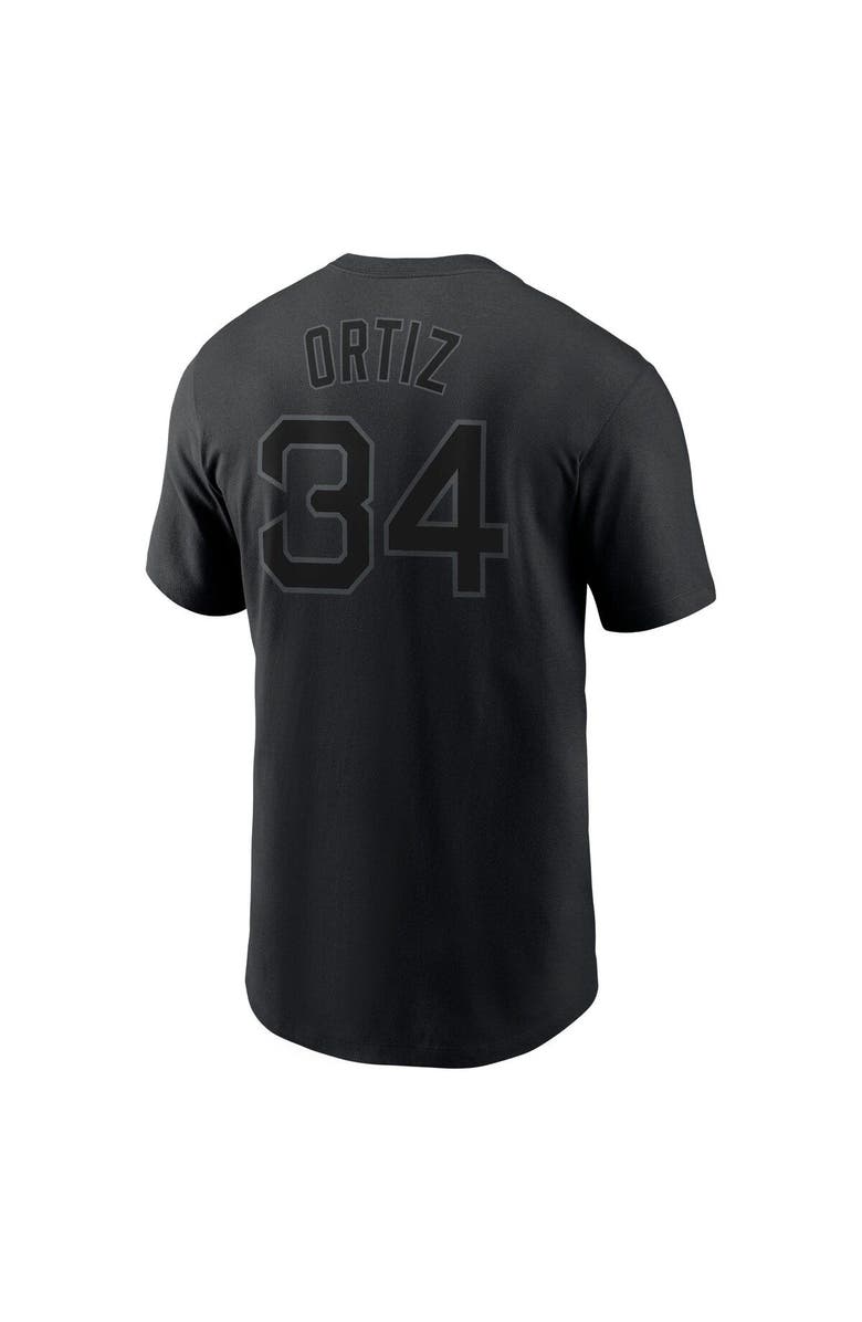 Nike Men's Nike David Ortiz Black Boston Red Sox Name & Number T-Shirt, Alternate, color, Black