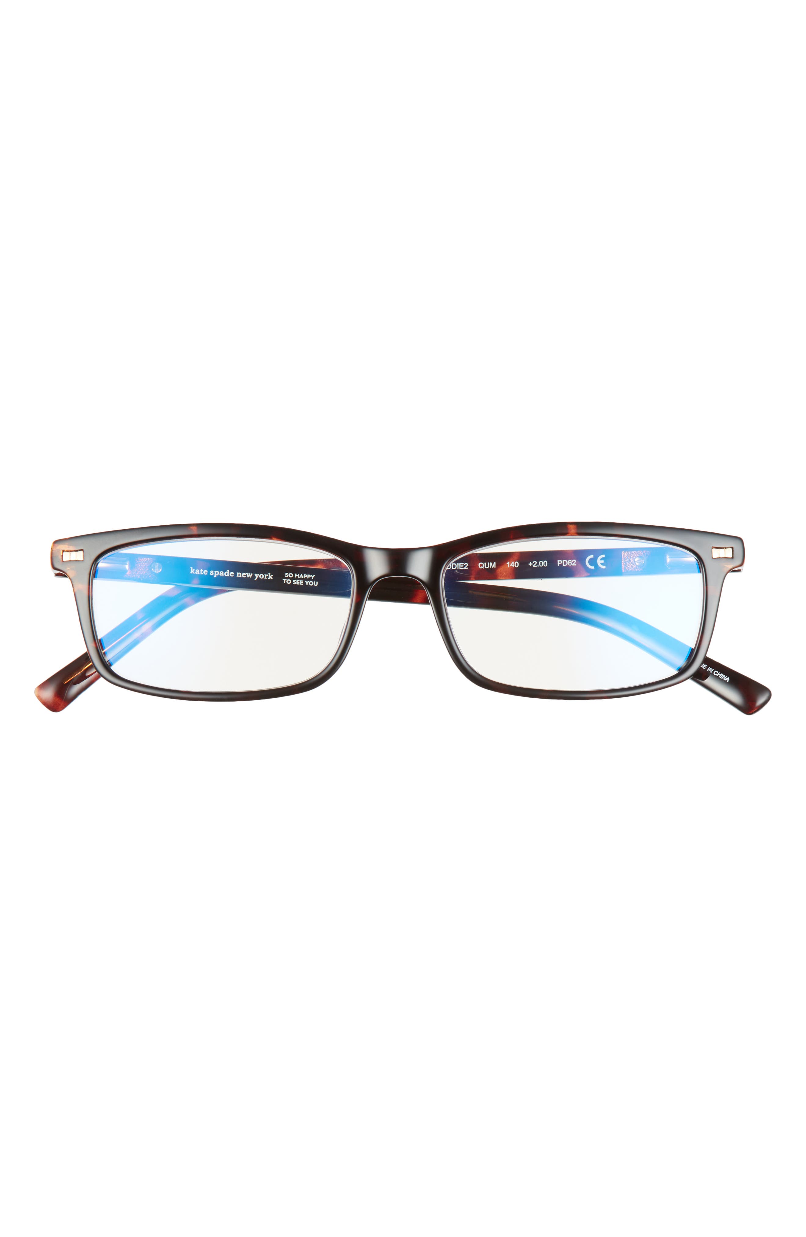 selected DARK HAVANA GOLD/ CLEAR BLUE