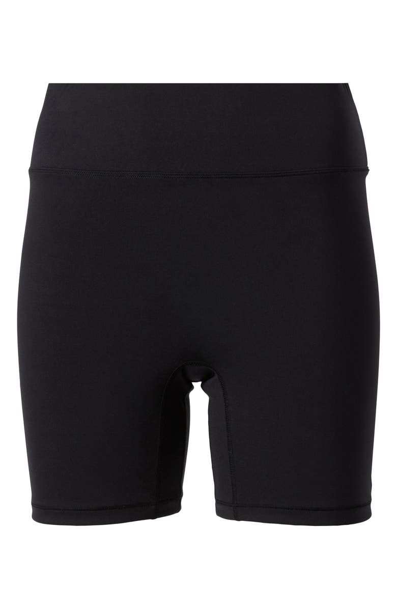 BANDIER Center Stage High Waist Pocket Bike Shorts, Alternate, color, Black