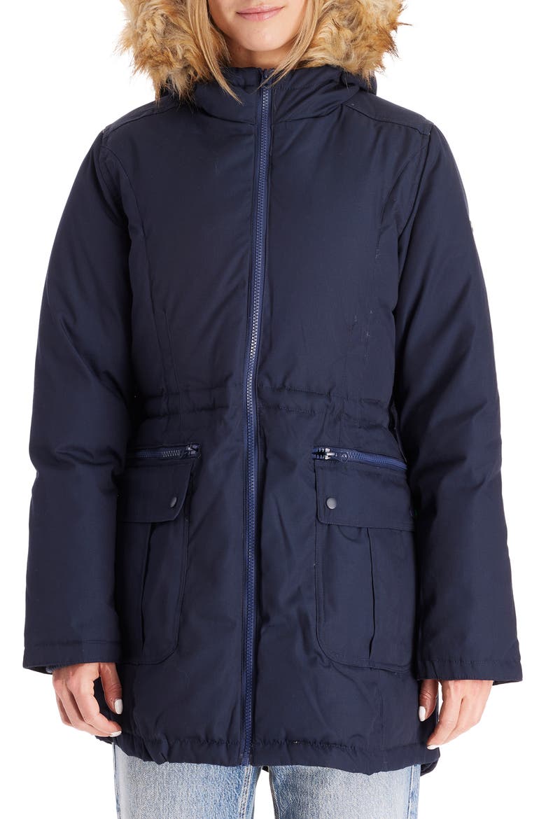 Convertible Down 3-in-1 Maternity Jacket, Main, color, NAVY