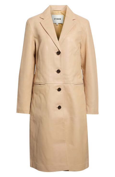Wyatt Longline Leather Coat