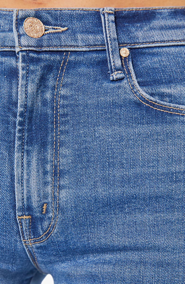 MOTHER The Twister Skimp High Waist Flare Wide Leg Jeans, Alternate, color, Swing And A Miss