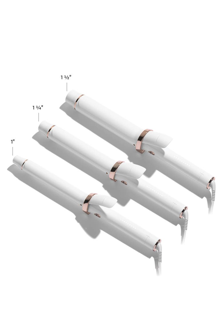 SinglePass Curl X 1.25" Ceramic Extra-Long Barrel Curling Iron, Alternate, color, WHITE