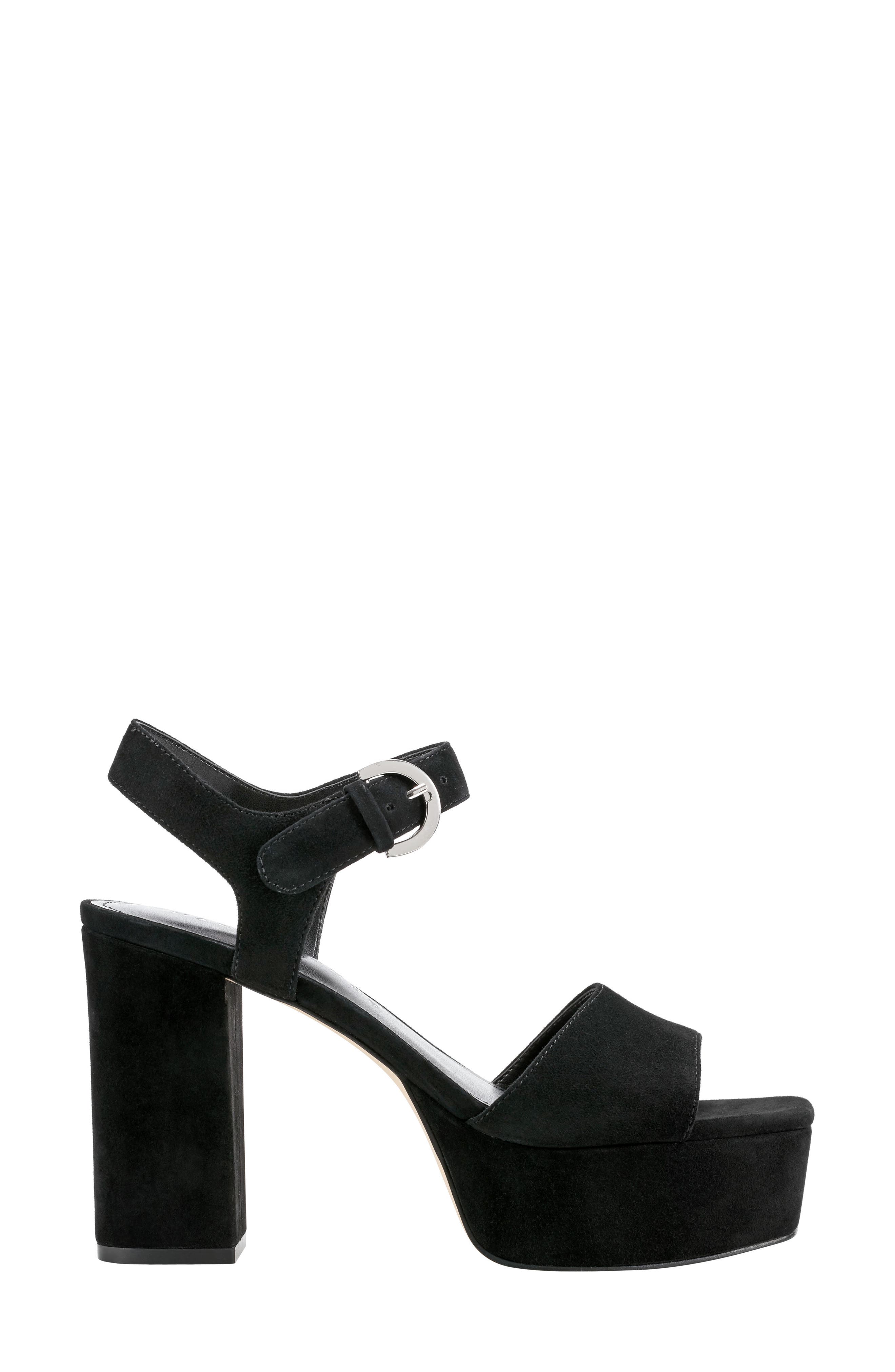 Marc Fisher LTD Cinthia Platform Sandal, Alternate, color, Black