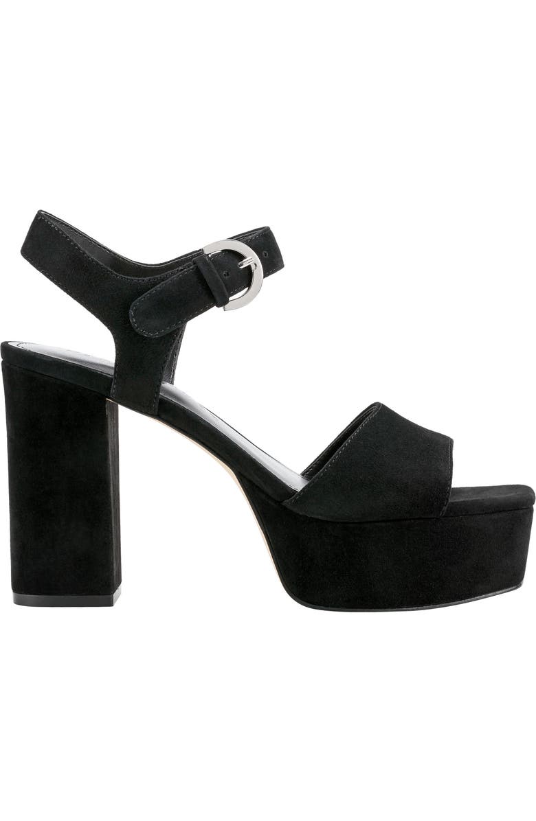 Marc Fisher LTD Cinthia Platform Sandal, Alternate, color, Black