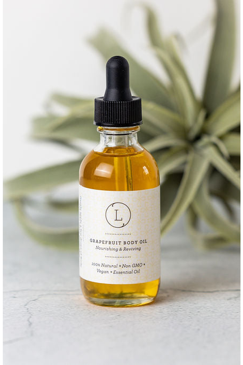 Natural Body Oil, Grapefruit Moisturizing Body Oil, Alternate, color, None