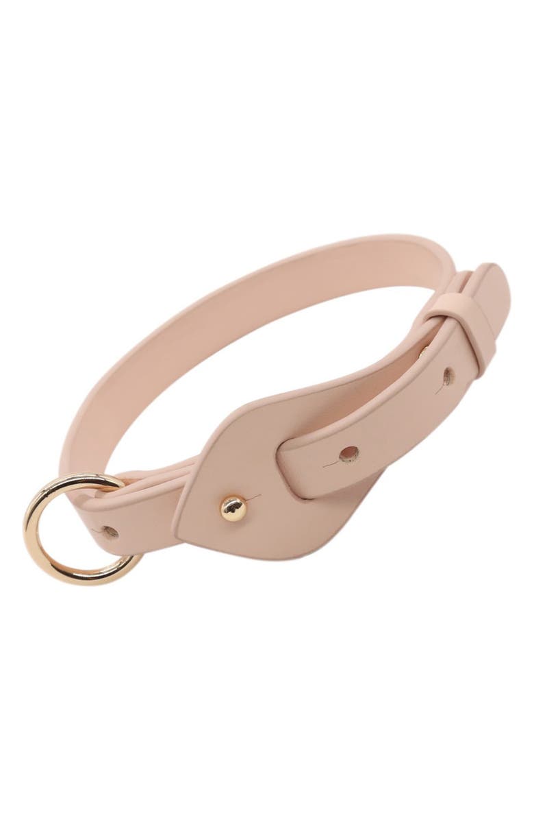 PET LIFE Ever-Craft Boutique Designer Leather Dog Collar - Medium, Main, color, 