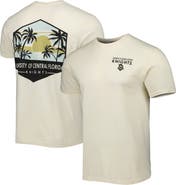 IMAGE ONE Men's Cream UCF Knights Landscape Shield T-Shirt