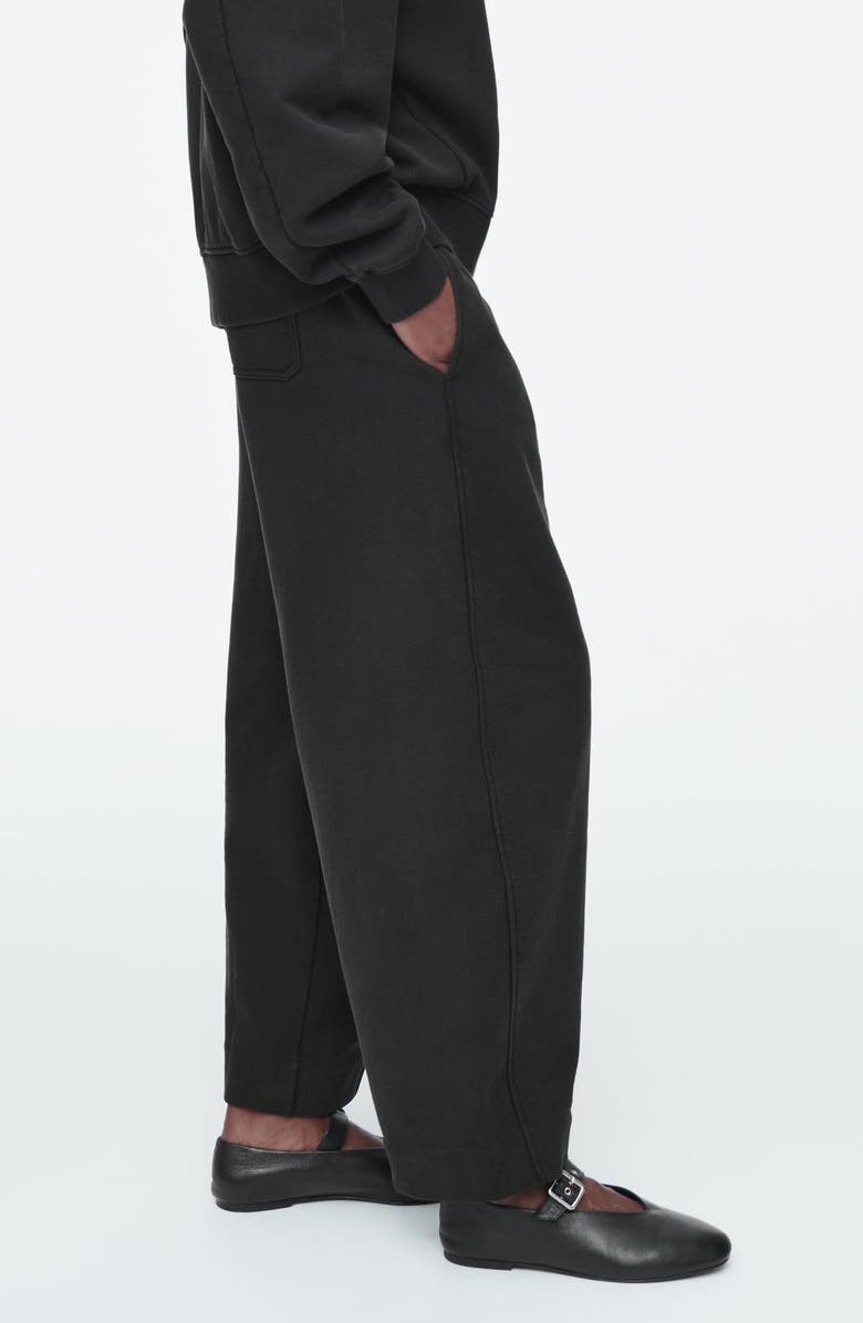 COS Organic Cotton Blend Barrel Leg Sweatpants, Alternate, color, 