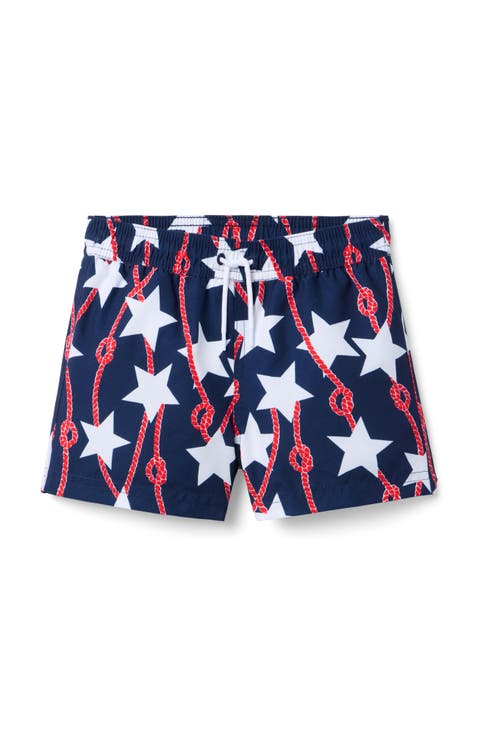 Printed Swim Trunk
