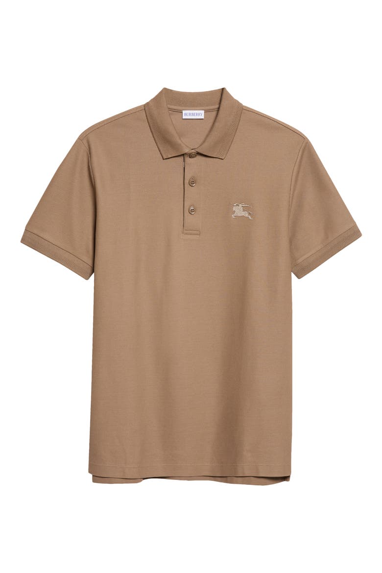 Eddie EKD Embroidered Cotton Piqué Polo, Main, color, CLAY BROWN