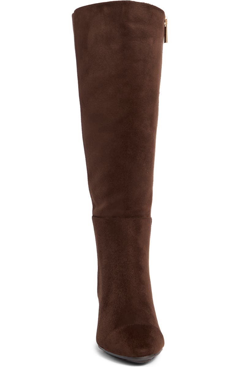 Anne Klein Serafina Cap Toe Tall Boot, Alternate, color, Brown