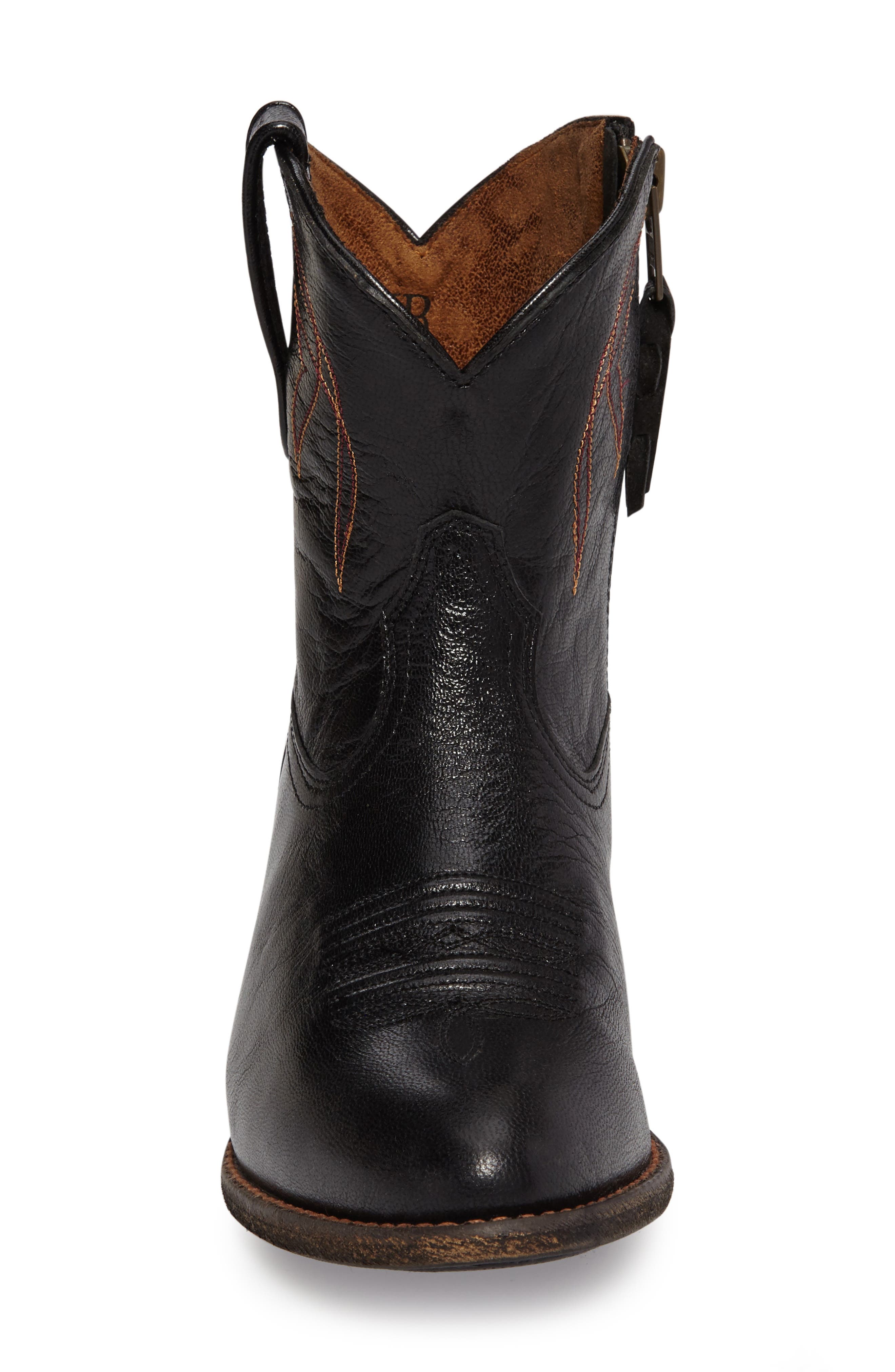 Darlin Short Western Boot, Alternate, color, OLD BLACK LEATHER