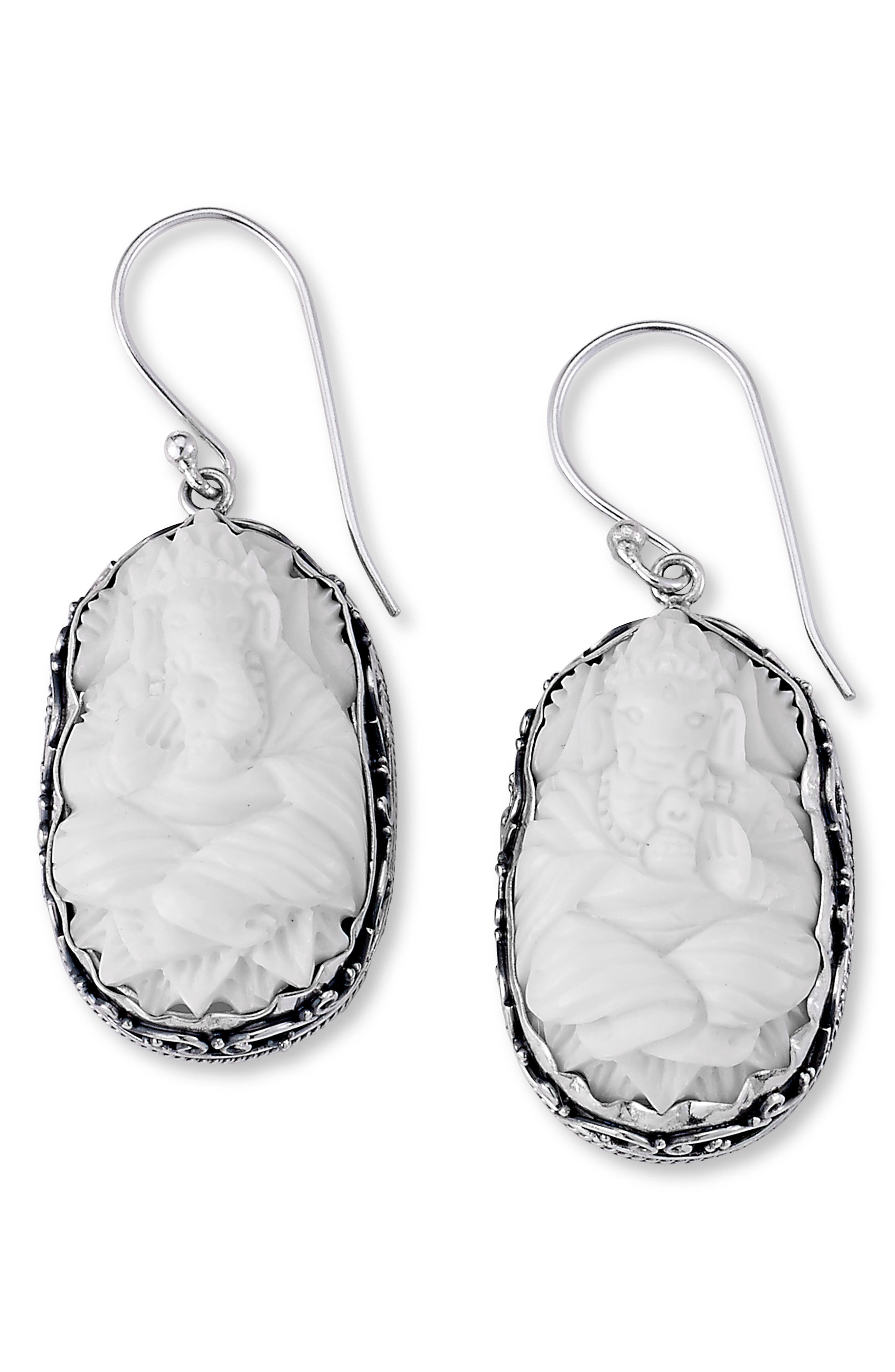 SAMUEL B. Sterling Silver Elephant Earrings