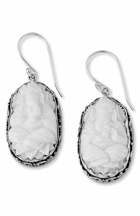 SAMUEL B. Sterling Silver Elephant Earrings